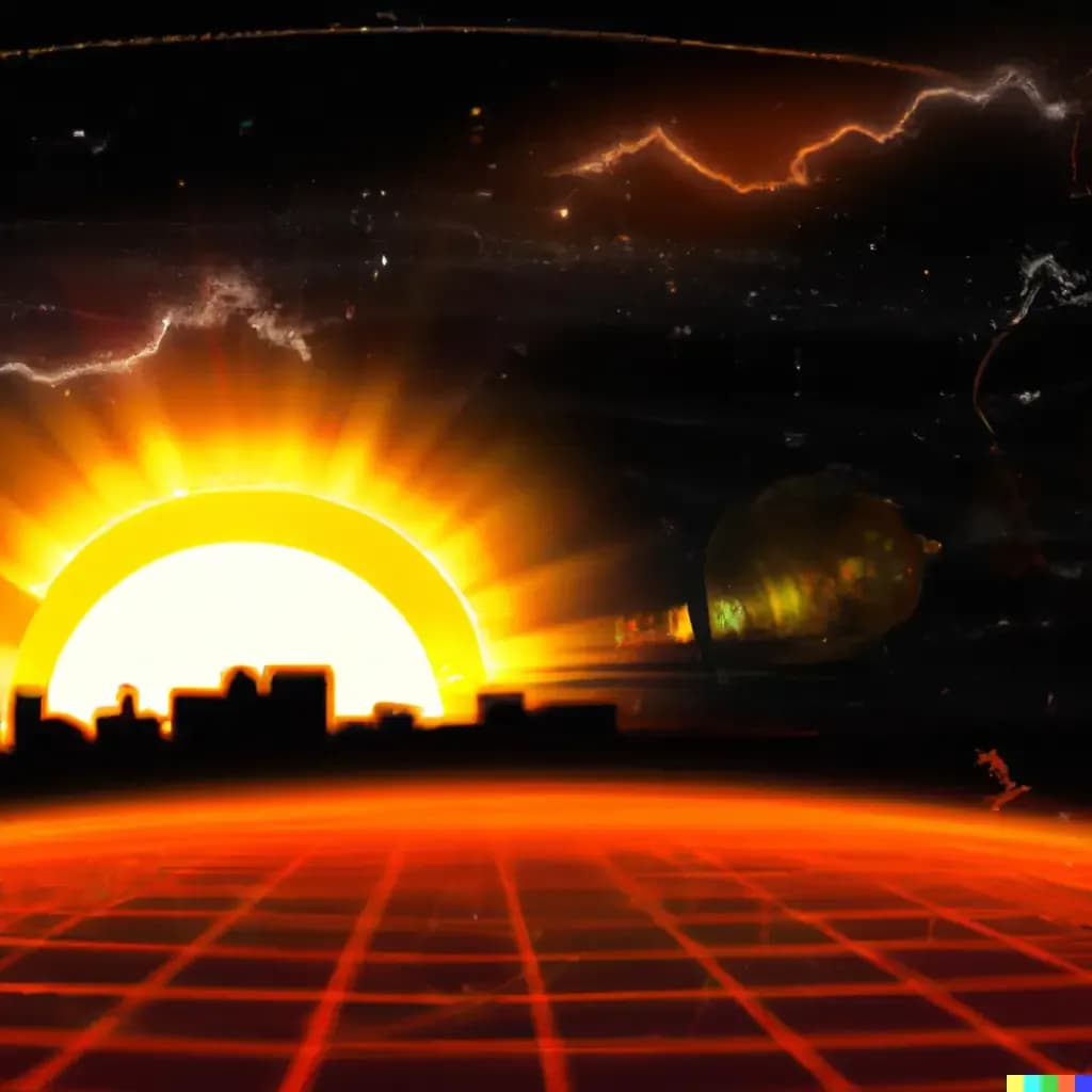 DALL·E-2023-08-30-07.54.24-dawn-of-a-futuristic-AI-world-in-the-distance